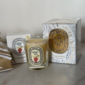 Diptyque Citronnelle and Cotton Candle with tote